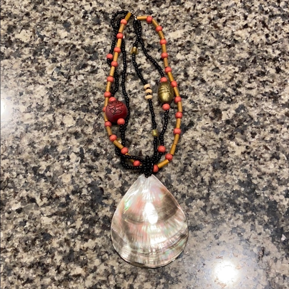 Handmade necklace bought in St. Lucia necklace!